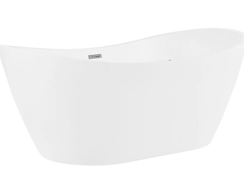 Whirlpool Badewanne Freistehend Weis Oval Mit Led 180 X 85 Cm Antigua