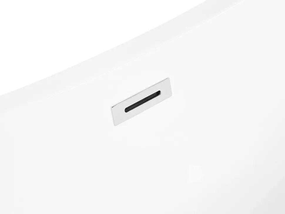 Whirlpool Badewanne Freistehend Weis Oval Mit Led 180 X 85 Cm Antigua