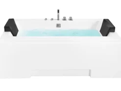 Whirlpool Badewanne Mit Led Weis Rechteckig 170 X 75 Cm Galley