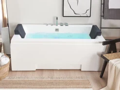 Whirlpool Badewanne Mit Led Weis Rechteckig 170 X 75 Cm Galley