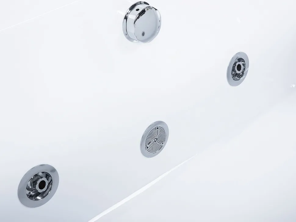 Whirlpool Badewanne Mit Led Weis Rechteckig 170 X 75 Cm Galley