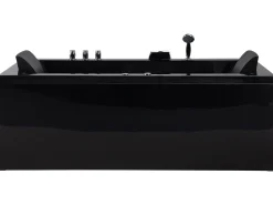 Whirlpool Badewanne Schwarz Mit Led Rechts 183 X 90 Cm Varadero
