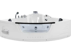 Whirlpool Badewanne Weis Eckmodell Mit Led 214 X 155 Cm Martinica