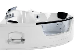 Whirlpool Badewanne Weis Eckmodell Mit Led 214 X 155 Cm Martinica