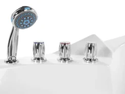 Whirlpool Badewanne Weis Eckmodell Mit Led 214 X 155 Cm Martinica