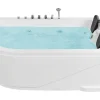 Whirlpool Badewanne Weis Eckmodell Mit Led 180 X 120 Cm Links Calama