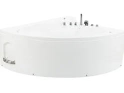 Whirlpool Badewanne Weis Eckmodell Mit Led 165 X 148 Cm Pelican