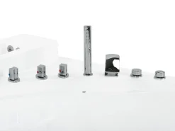 Whirlpool Badewanne Weis Eckmodell Mit Led 165 X 148 Cm Pelican