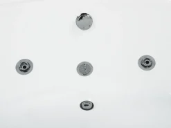 Whirlpool Badewanne Weis Eckmodell Mit Led 165 X 148 Cm Pelican