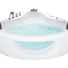 Whirlpool Badewanne Weis Eckmodell Mit Led 205 X 146 Cm Tocoa