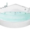 Whirlpool Badewanne Weis Eckmodell Mit Led 190 X 135 Cm Marina