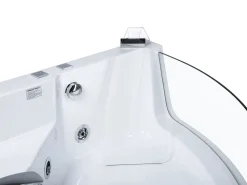 Whirlpool Badewanne Weis Eckmodell Mit Led 190 X 135 Cm Marina