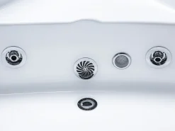 Whirlpool Badewanne Weis Eckmodell Mit Led 190 X 135 Cm Marina