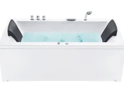 Whirlpool Badewanne Weis Mit Led Links 183 X 90 Cm Varadero