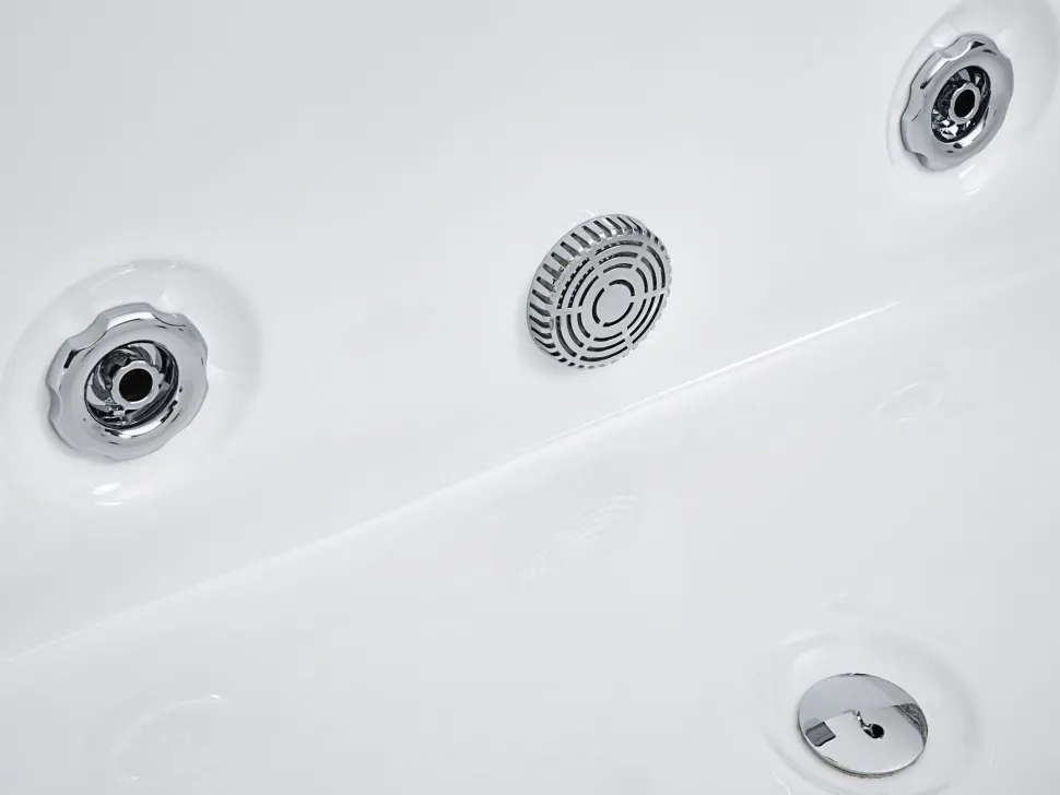 Whirlpool Badewanne Weis Mit Led Links 183 X 90 Cm Varadero