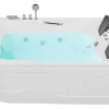 Whirlpool Badewanne Weis Eckmodell Mit Led 170 X 119 Cm Links Bayamo