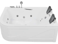 Whirlpool Badewanne Weis Eckmodell Mit Led 170 X 119 Cm Links Bayamo