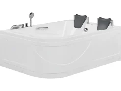 Whirlpool Badewanne Weis Eckmodell Mit Led 170 X 119 Cm Links Bayamo