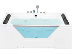 Whirlpool Badewanne Weis Rechteckig 170 X 120 Cm Huaraz