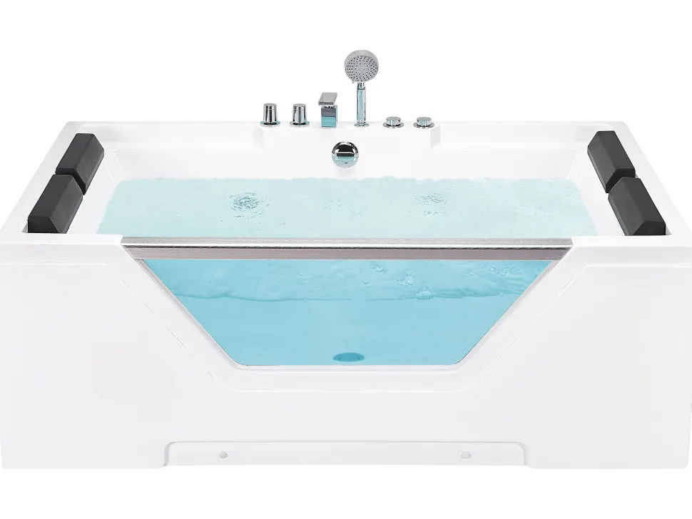 Whirlpool Badewanne Weis Rechteckig 170 X 120 Cm Huaraz