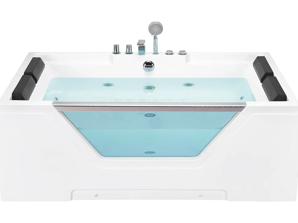 Whirlpool Badewanne Weis Rechteckig 170 X 120 Cm Huaraz