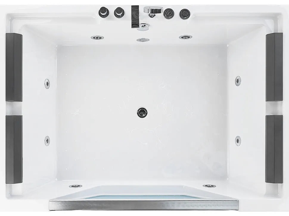Whirlpool Badewanne Weis Rechteckig 170 X 120 Cm Huaraz