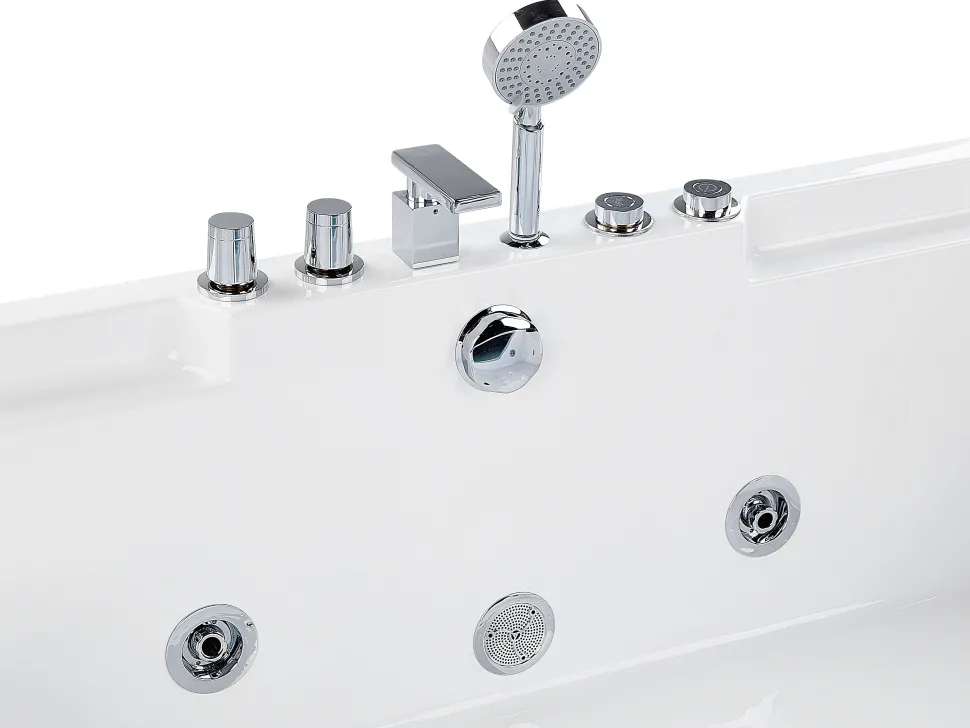 Whirlpool Badewanne Weis Rechteckig 170 X 120 Cm Huaraz