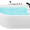 Whirlpool Badewanne Weis Eckmodell Mit Led Links 160 X 113 Cm Paradiso