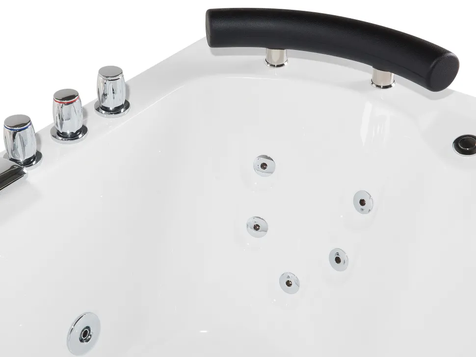 Whirlpool Badewanne Weis Eckmodell Mit Led Links 160 X 113 Cm Paradiso