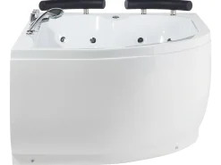 Whirlpool Badewanne Weis Eckmodell Mit Led Links 160 X 113 Cm Paradiso