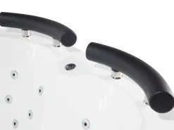 Whirlpool Badewanne Weis Eckmodell Mit Led Links 160 X 113 Cm Paradiso