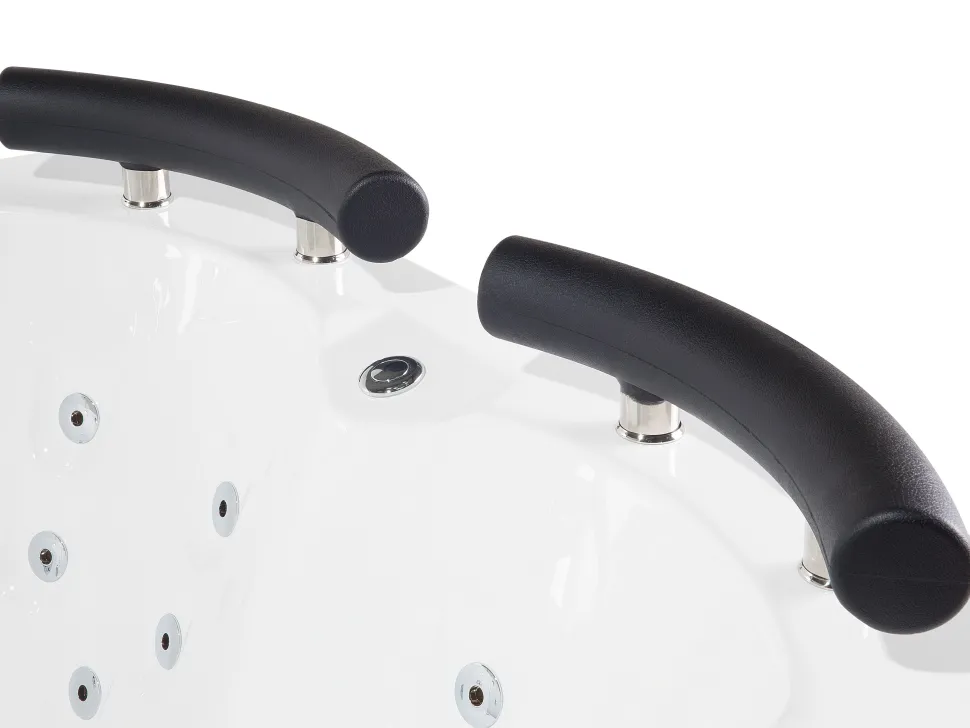 Whirlpool Badewanne Weis Eckmodell Mit Led Links 160 X 113 Cm Paradiso