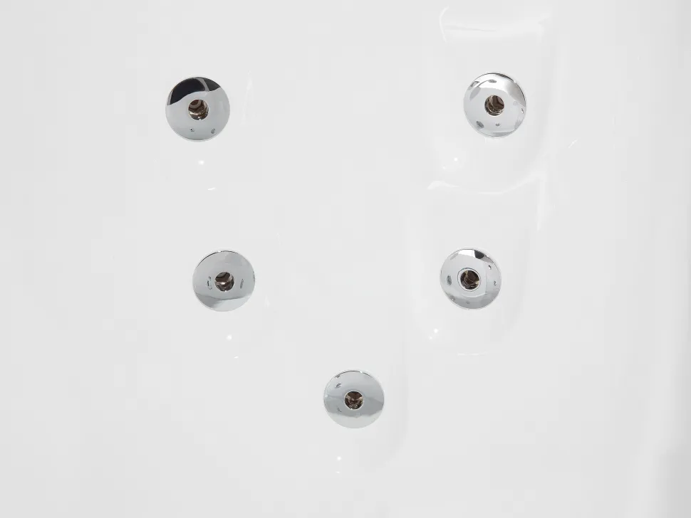Whirlpool Badewanne Weis Eckmodell Mit Led Links 160 X 113 Cm Paradiso