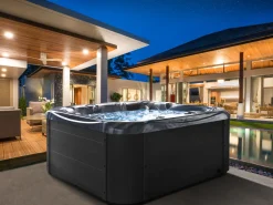 Whirlpool Outdoor Grau Mit Led Quadratisch 200 X 200 Cm Lastarria